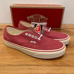 NIB Men’s Vans X J Crew Authentic Faded Red 10 $79